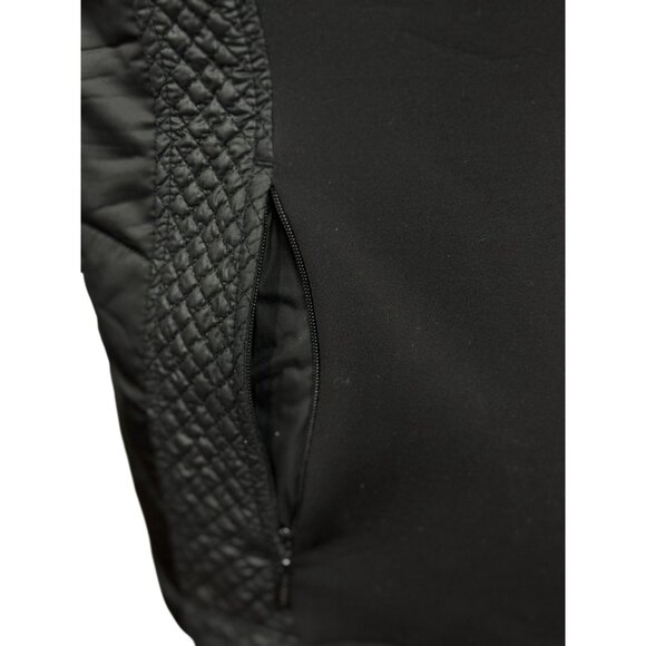 NEW Athleta Womens Black Quilted Zip Up Vest Sleeveless Jacket Athletic Stretch - Picture 7 of 12